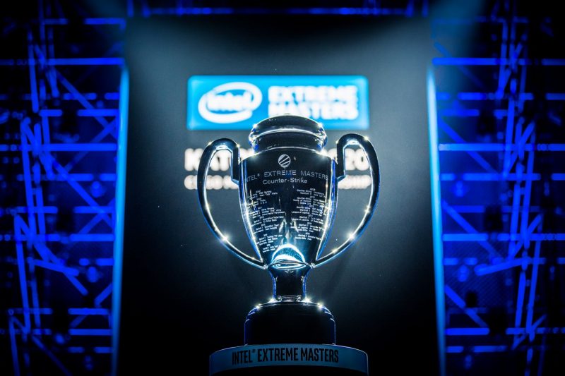 Foto do troféu da IEM Katowice 