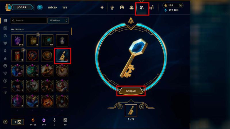 Image of how to use the key fragment in LoL