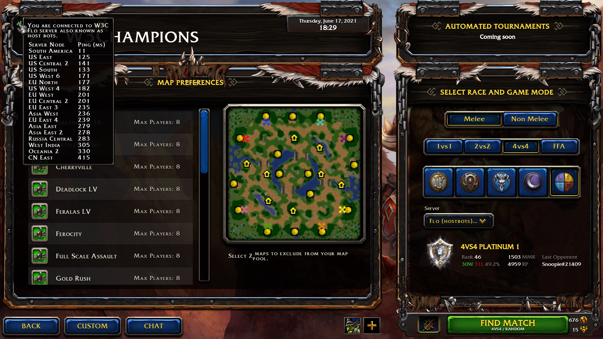 W3Champions Warcraft 3 Reforged