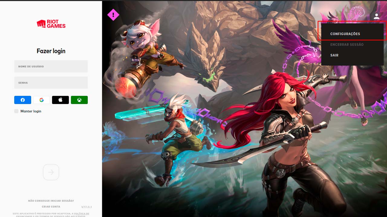 LoL: como alterar conta do League of Legends para uma conta Riot