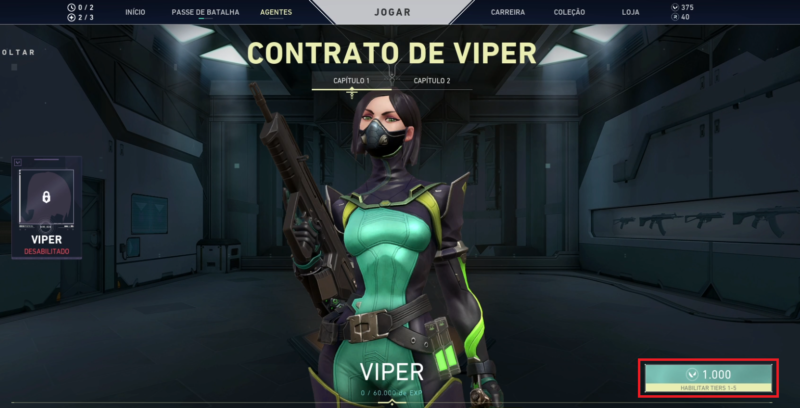 Imagem da Viper, uma das agentes do Valorant