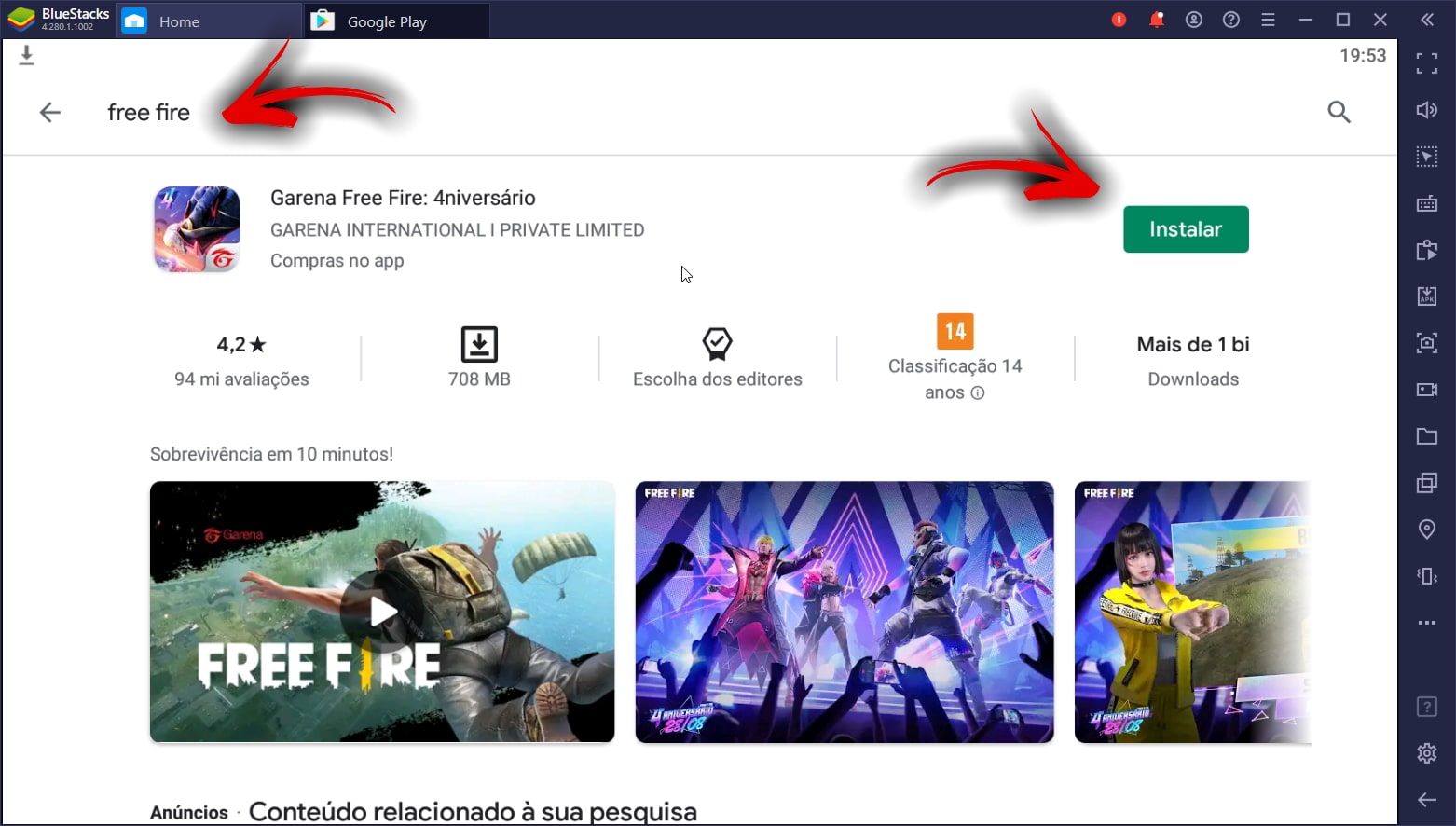 COMO BAIXAR E INSTALAR FREE FIRE NO SEU PC EM 2021! (MELHOR MÉTODO RÁPIDO E  FÁCIL) 