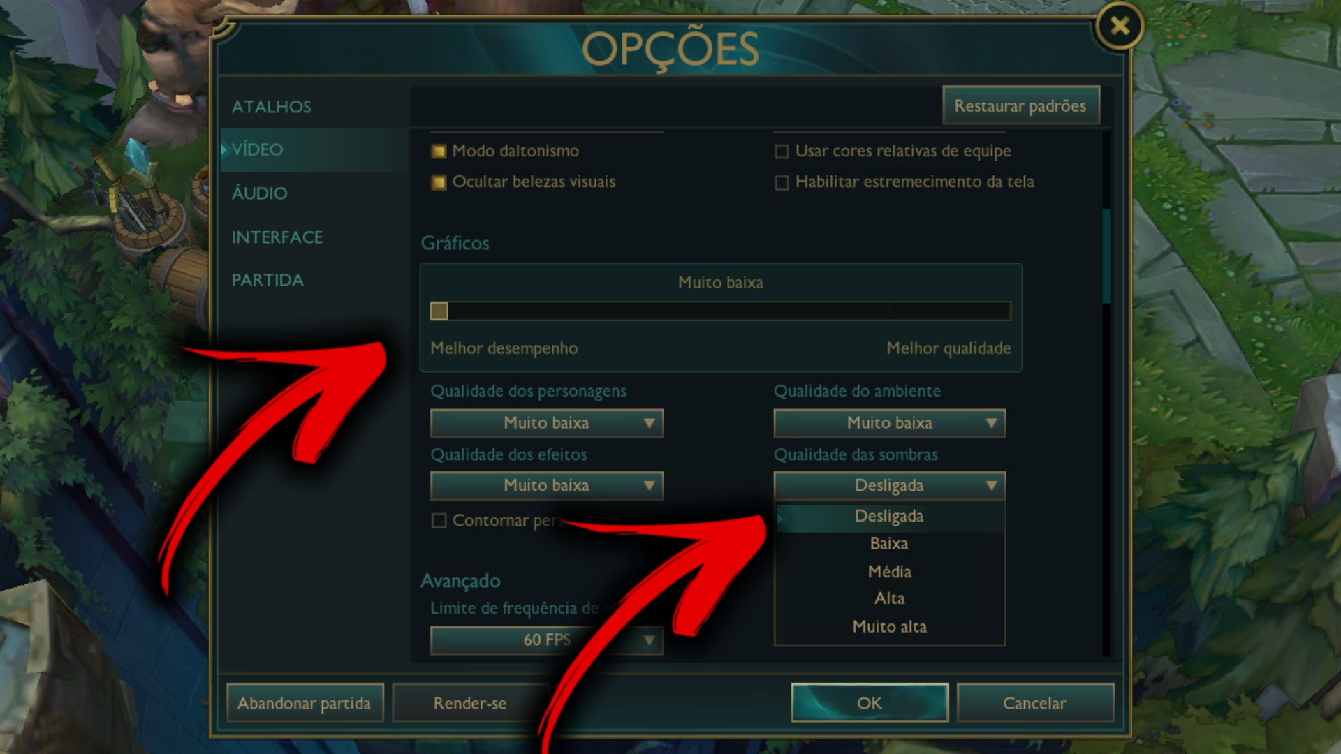 COMO AUMENTAR O FPS NO RODAR LEAGUE OF LEGENDS EM PC FRACO