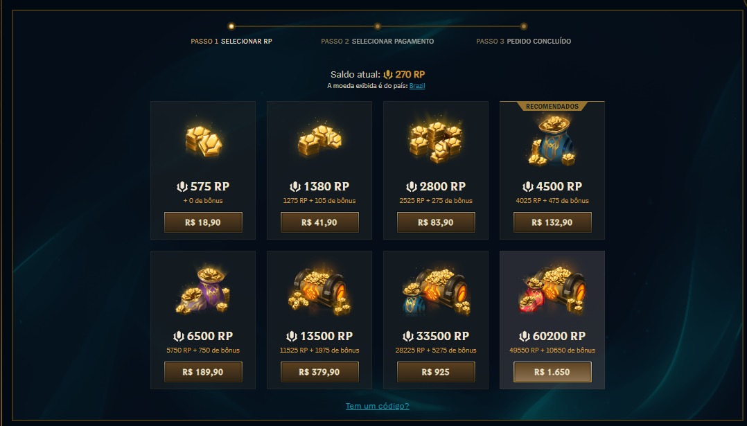 Na foto, um tutorial de como enviar presente no LoL