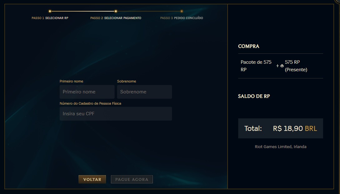 Na foto, um tutorial de como enviar presente no LoL