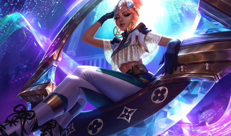Na skin, a Qiyana True Damage Edição Prestígio