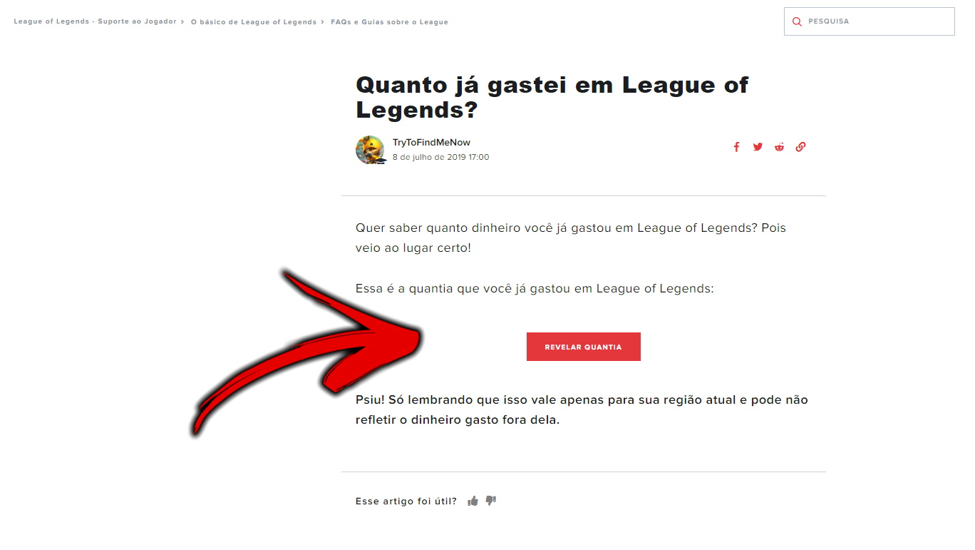 Riot dinheiro LoL