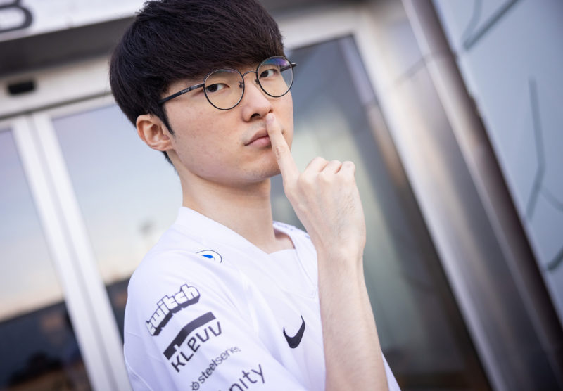 Faker, mid laner da T1 no Worlds 2021