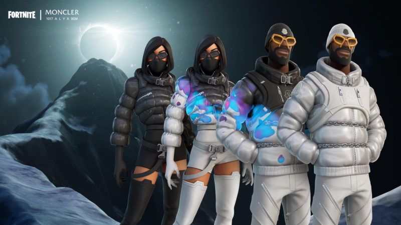 Skins de Moncler no Fortnite