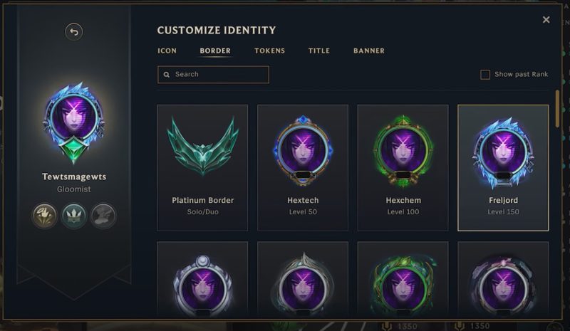 League of Legends Ranked Borders and How to Get Them 