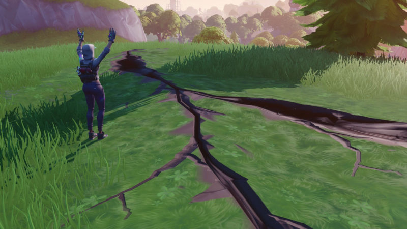 Fenda de terremotos no Fortnite