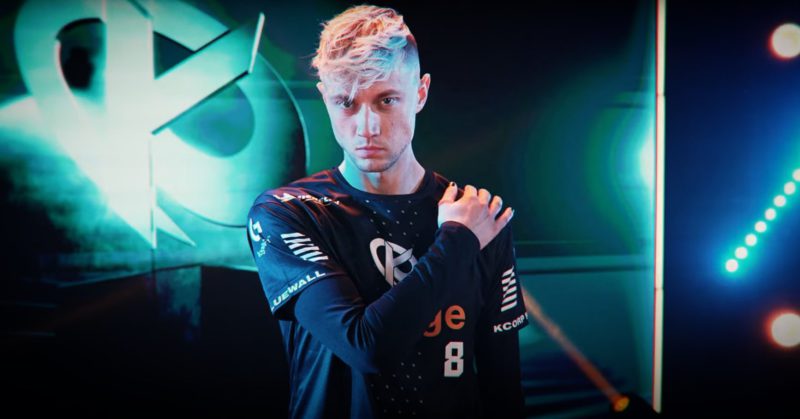 Imagem do jogador Rekkles, da Karmine Corp