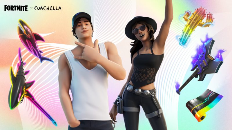 Primeiros trajes do Coachella no Fortnite