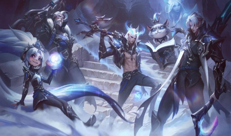 Image of EDG Worlds 2021 skins in LoL