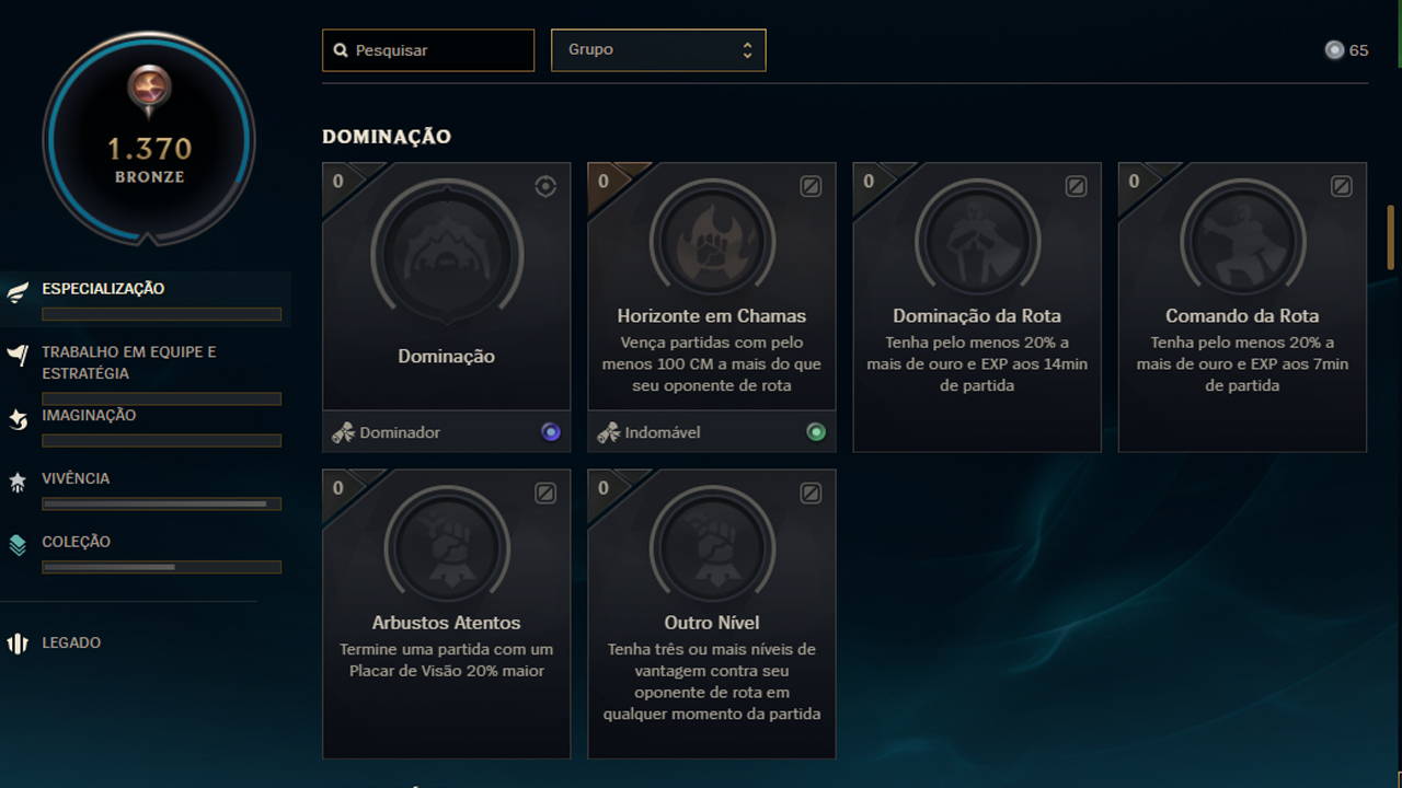 Guia dos Desafios - League of Legends