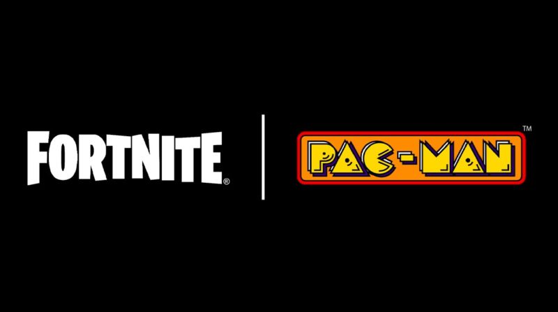 Banner da parceria do Fortnite com o Pac-Man