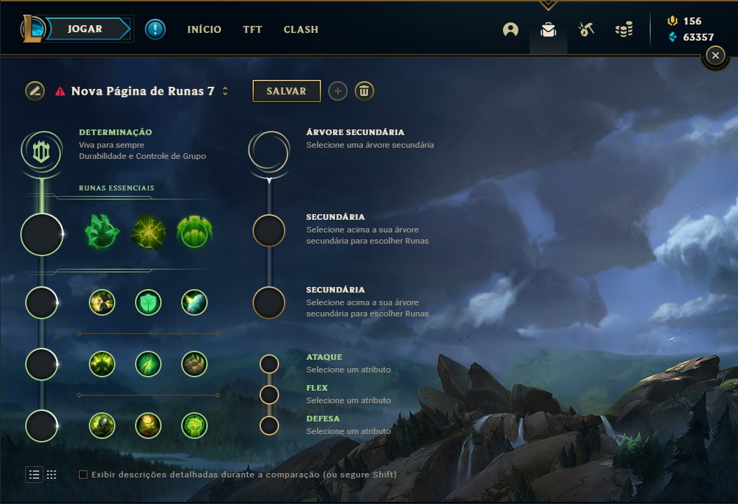 Runas do LoL Determinação