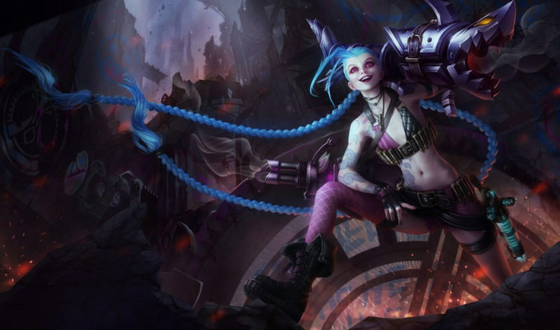 Jinx é uma das campeãs ADC no LoL