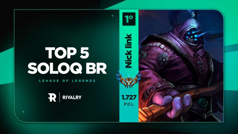 Top5 da SoloQ BR: Pijack lidera o servidor passando dos 1.000 pontos;  Luuukz aparece em 5º – 25/01 - Mais Esports