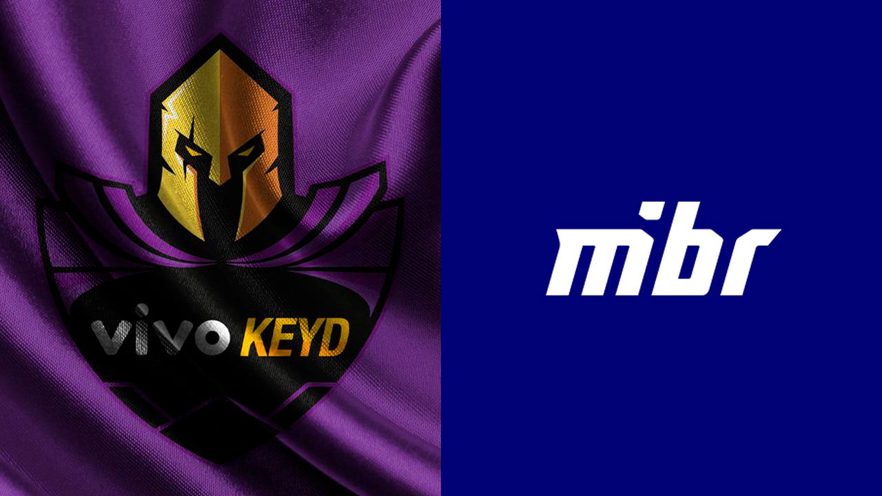 Imagem da Keyd e MIBR, interessadas na vaga da Miners no CBLOL 2022