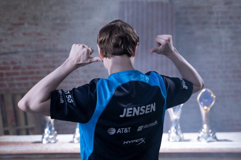 Imagem do Jensen, mid laner da Cloud9