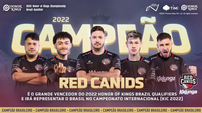 Honor of Kings RED Canids vence 1º campeonato brasileiro da modalidade