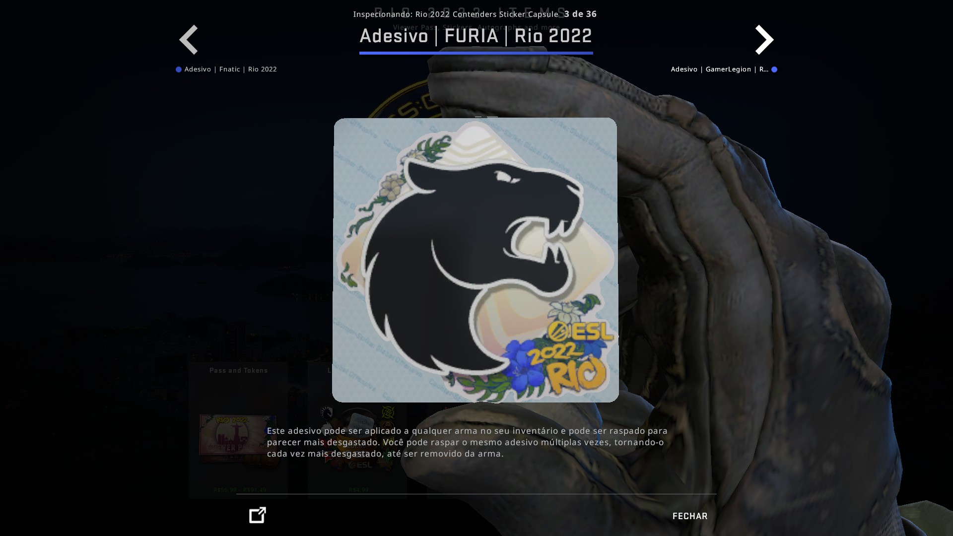 IEM Major Rio 2022 Veja Os Stickers Da Imperial FURIA E 00Nation