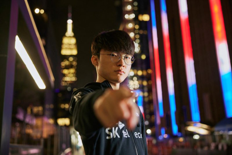 Image of player T1 FAker at Worlds 2022