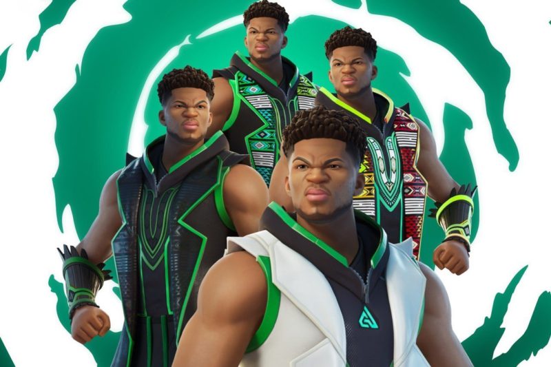 Skins de Giannis em Fortnite