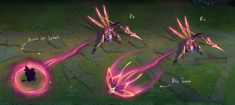 Habilidades da skin Kalista Reinos Feéricos