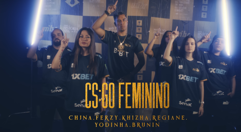 foto do elenco feminino do mibr no video de apresentação da lineup