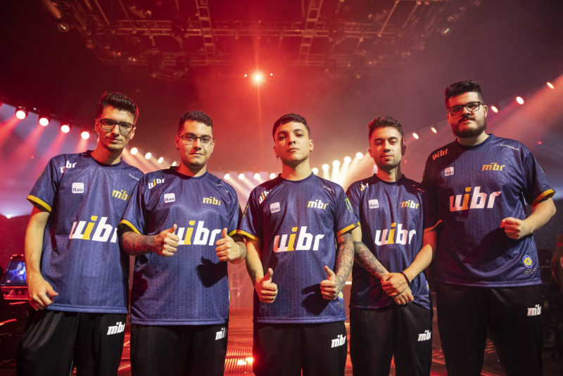 Foto da equipe de VALORANT do MIBR