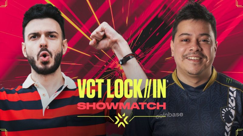 Foto promocional de tarik e FRTT para o showmatch do VCT Lock In