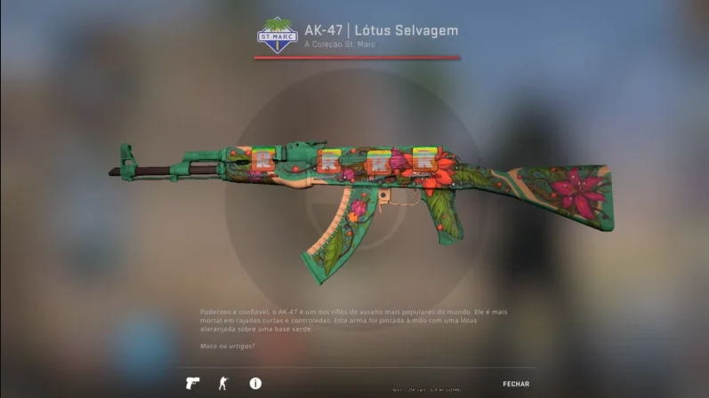 CS:GO AK-47 Wild Lotus skin photo