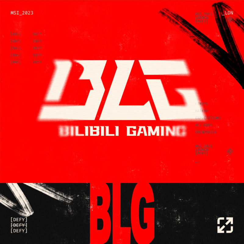 Bilibili Gaming logo mSI 2023