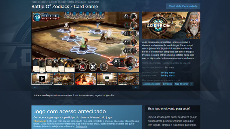 Imagem do jogo Battle of Zodiacs na Steam