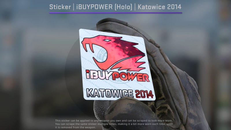 adesivos raro da ibuypower, um dos itens mais raros para ter no inventário do cs:go