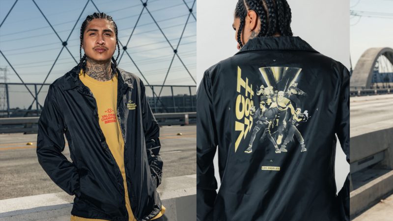 Imagem da coleção de roupas do Champions 2023