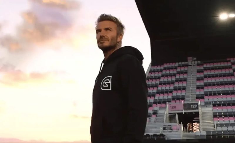 david beckham com a camisa da guild esports