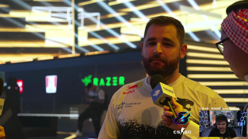 fallen após eliminação da furia na gamers8