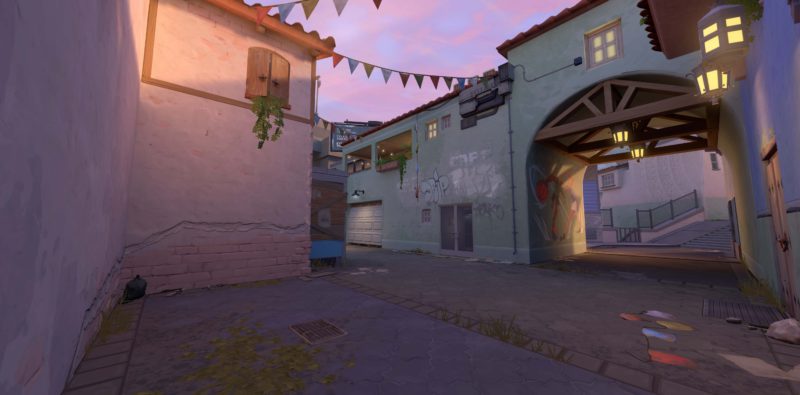 Image of the Sunset map in VALORANT