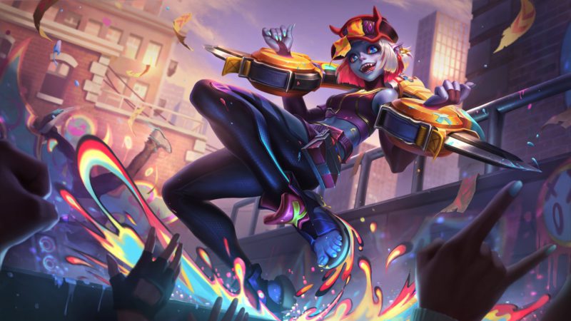 Imagem da skin Briar Demônio Urbano no LoL para o patch 13.18