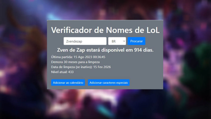 LEAGUE OF LEGENDS - REGRAS PARA TROCAR O NICK DO LEAGUE OF LEGENDS