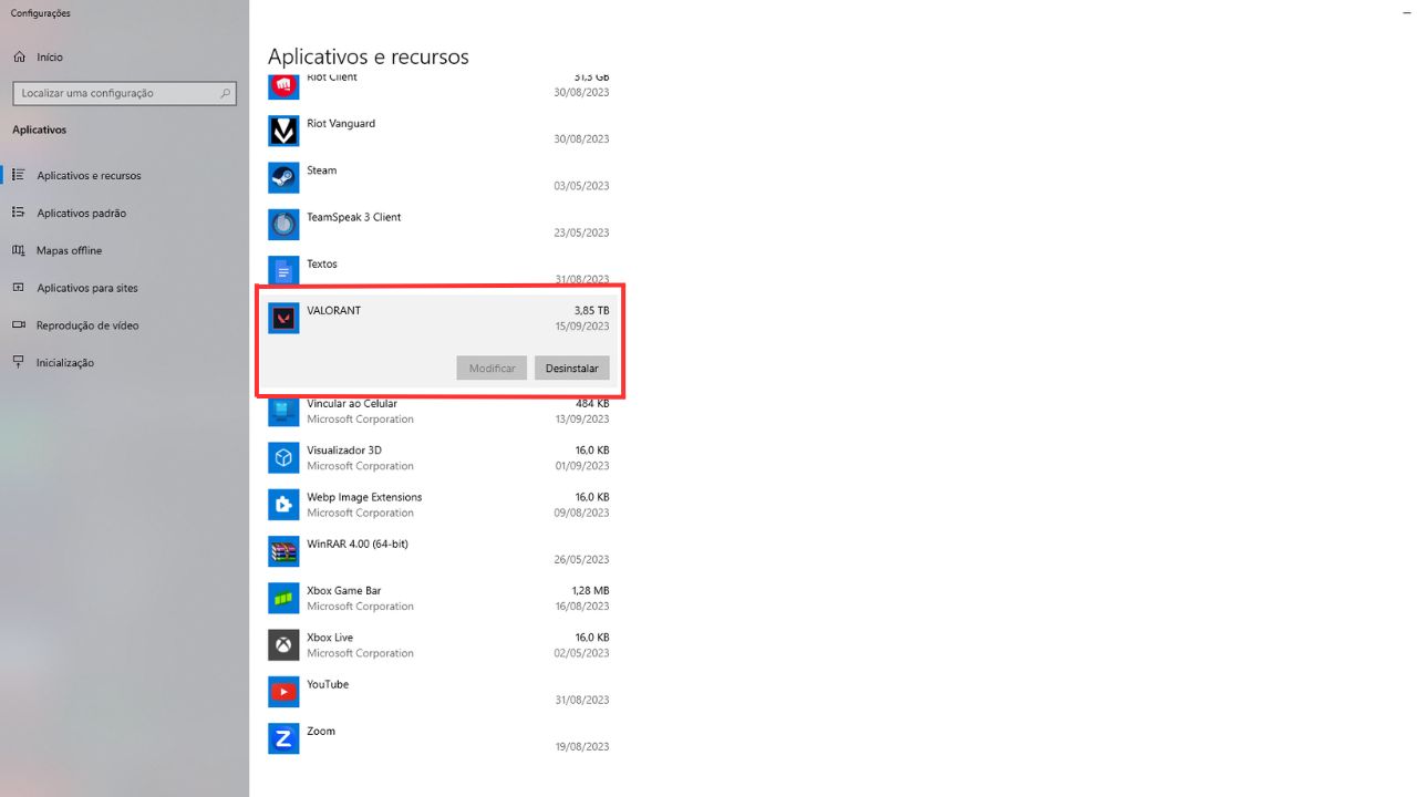 Como desinstalar o VALORANT do PC parte 2