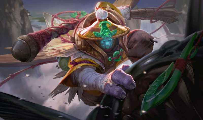 Imagem da skin Jax Pescador posm rework no LoL