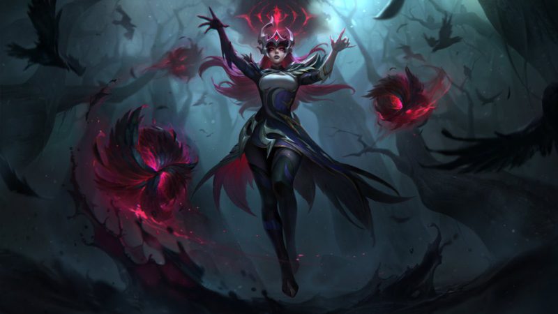 NOVAS SKINS COVEN - CONGREGAÇÃO DAS BRUXAS (Ahri Leblanc Evelynn Ashe  malphite Warwick e malphite) 