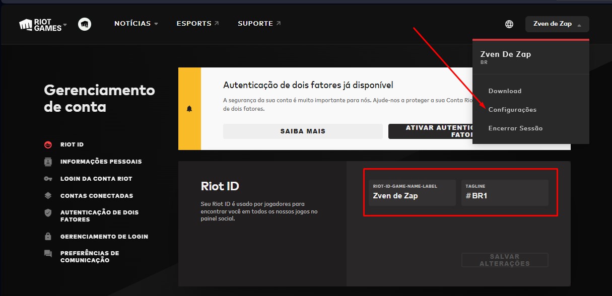 Image of changing Riot ID in League