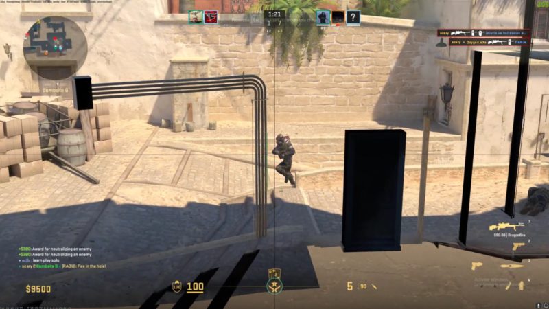 novo cheato no cs2: mistura de wallhack com auxílio de mira