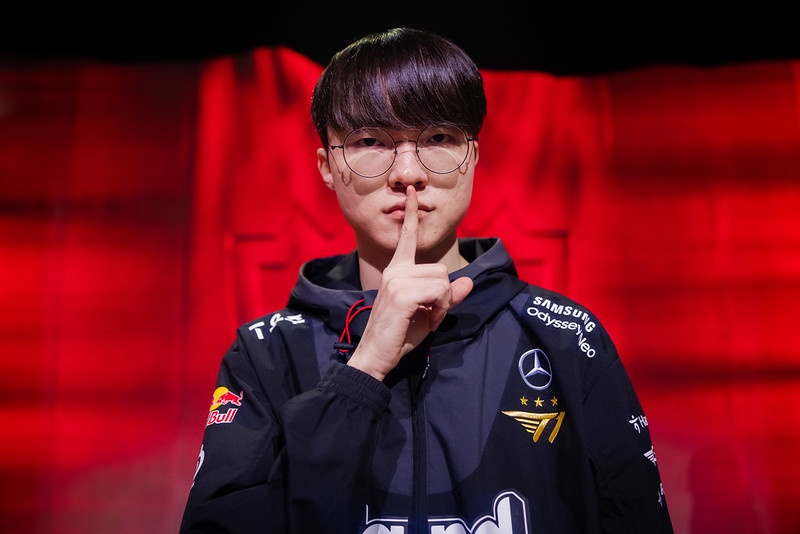 Faker player from T1