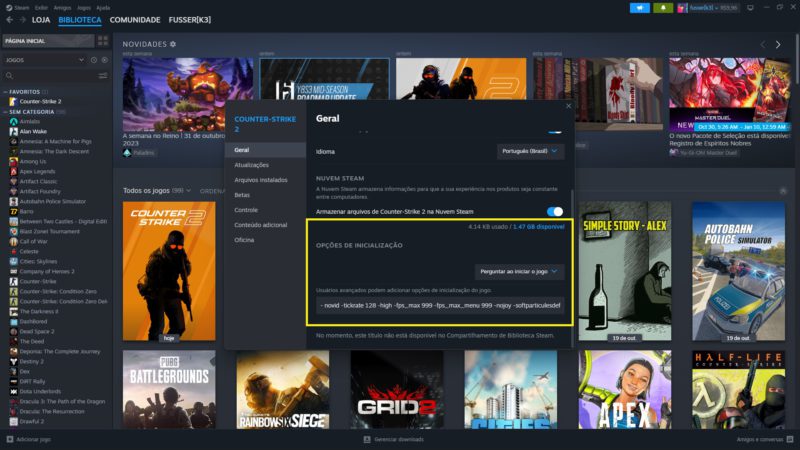 Tutorial e explicação: Steam!. O primeiro passo a se fazer é